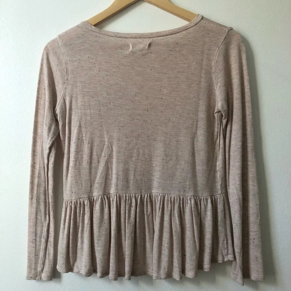 ☀️TUCKER AND TATE Pink Gold Glitter Longsleeve Tee - Picture 5 of 6